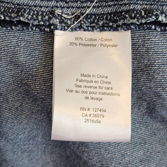 Heartloom Darla Denim Button Up Mini A-Line Dress Sz M - Picture 11 of 12